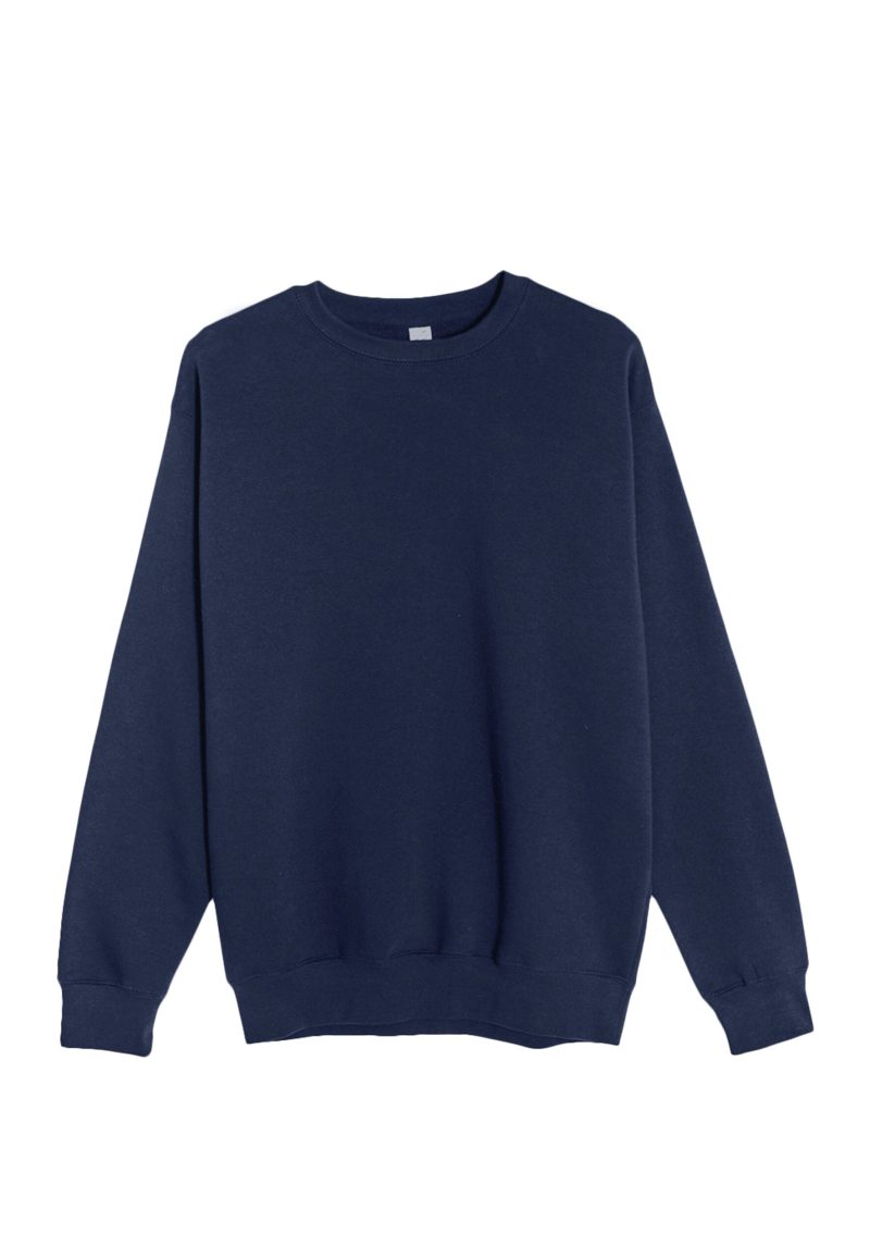 Lane Seven LS14004 Flat Premium Crewneck Sweatshirt Navy Front scaled 1