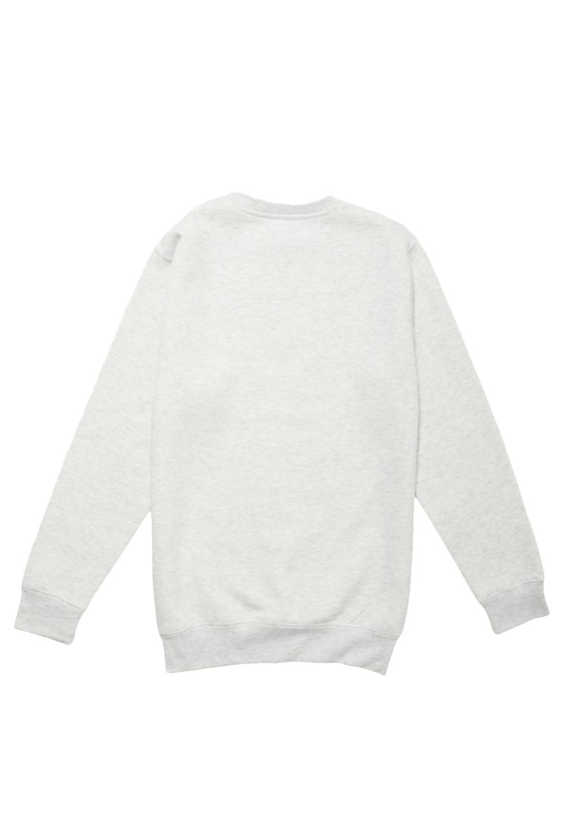 Lane Seven LS14004 Flat Premium Crewneck Sweatshirt Oatmeal Heather Back scaled 1