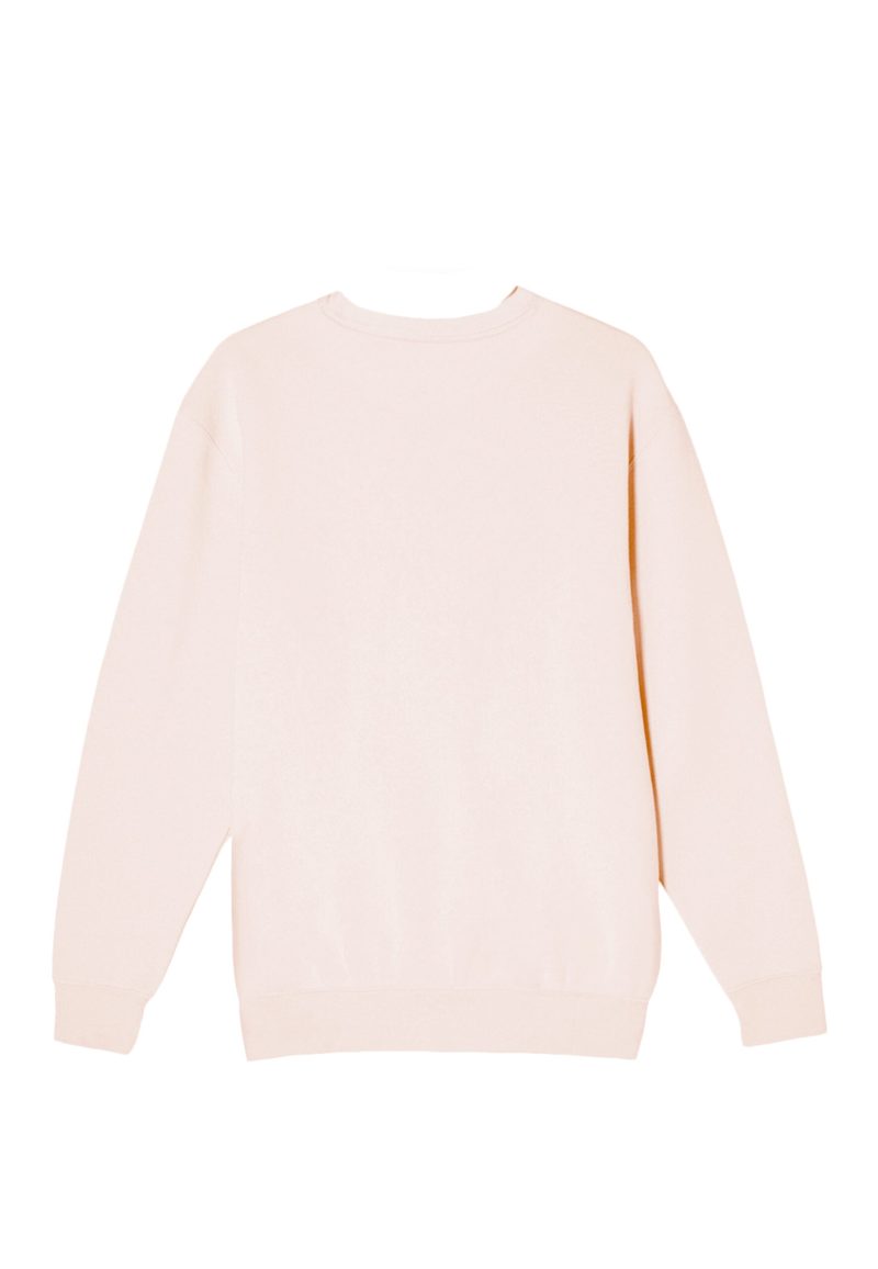 Lane Seven LS14004 Flat Premium Crewneck Sweatshirt Pale Pink Back scaled 1