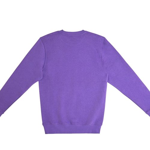 Lane Seven LS14004 Flat Premium Crewneck Sweatshirt Purple Back