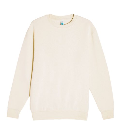 Lane Seven LS14004 Flat Premium Crewneck Sweatshirt Sandshell Front scaled 1