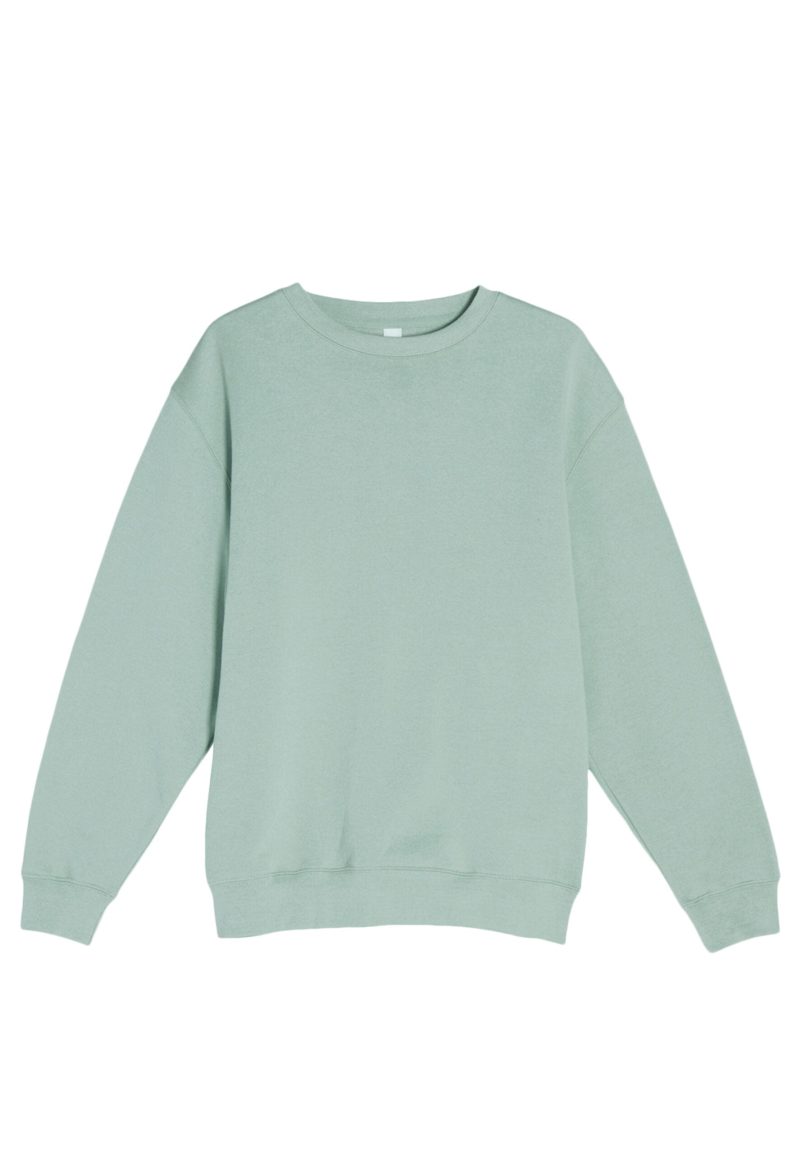 Lane Seven LS14004 Flat Premium Crewneck Sweatshirt Seafoam Front scaled 1