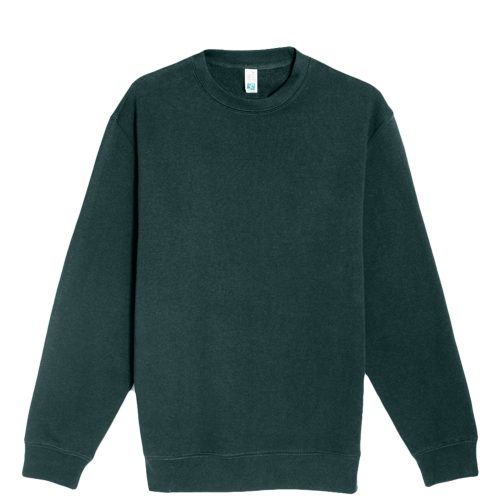 Lane Seven LS14004 Flat Premium Crewneck Sweatshirt Sports Green Front scaled 1