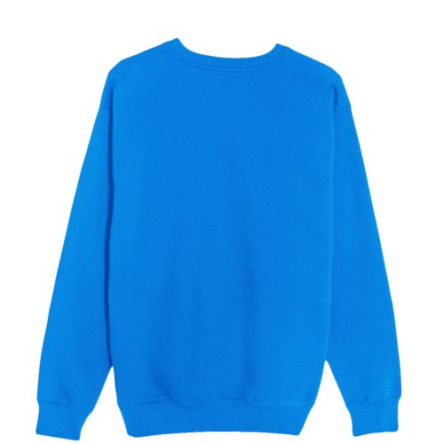 Lane Seven LS14004 Flat Premium Crewneck Sweatshirt True Royal Back scaled 1