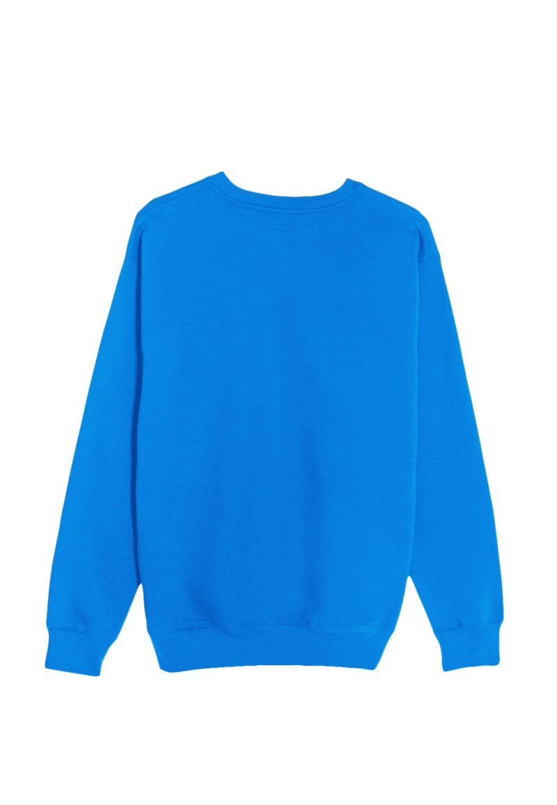 Lane Seven LS14004 Flat Premium Crewneck Sweatshirt True Royal Back scaled 1