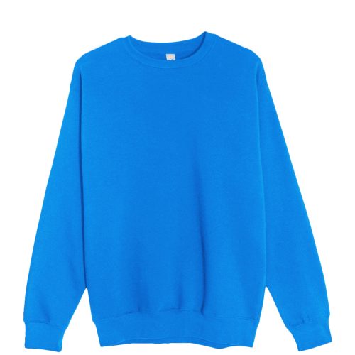 Lane Seven LS14004 Flat Premium Crewneck Sweatshirt True Royal Front scaled 1