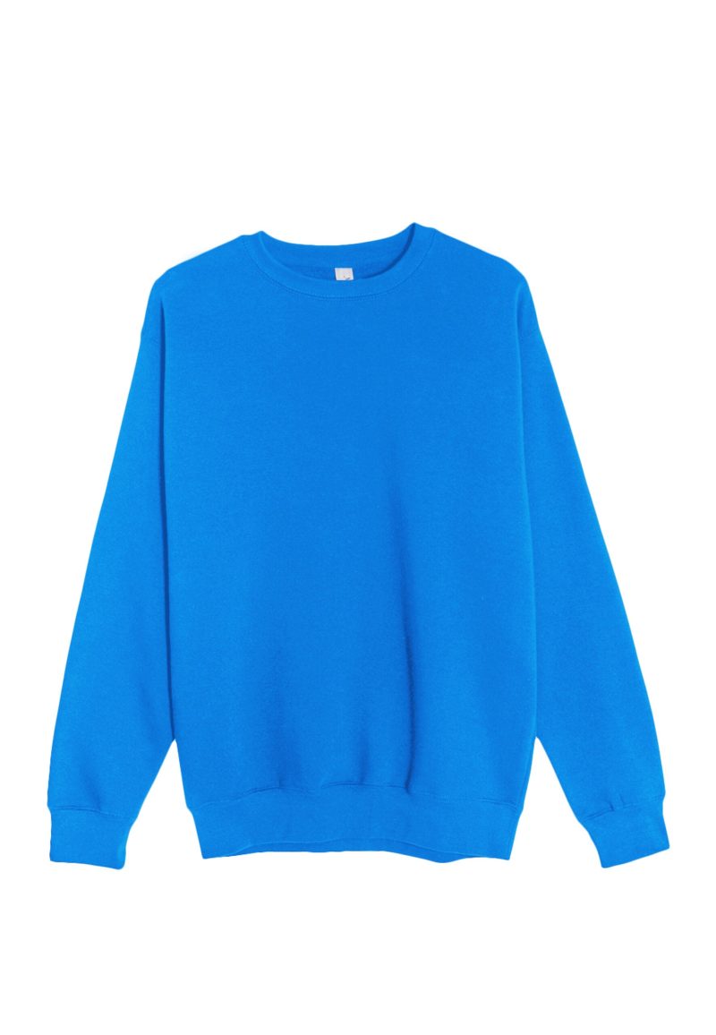 Lane Seven LS14004 Flat Premium Crewneck Sweatshirt True Royal Front scaled 1