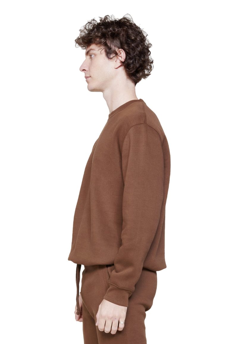 Lane Seven LS14004 M Premium Crewneck Sweatshirt Chestnut Side scaled 1