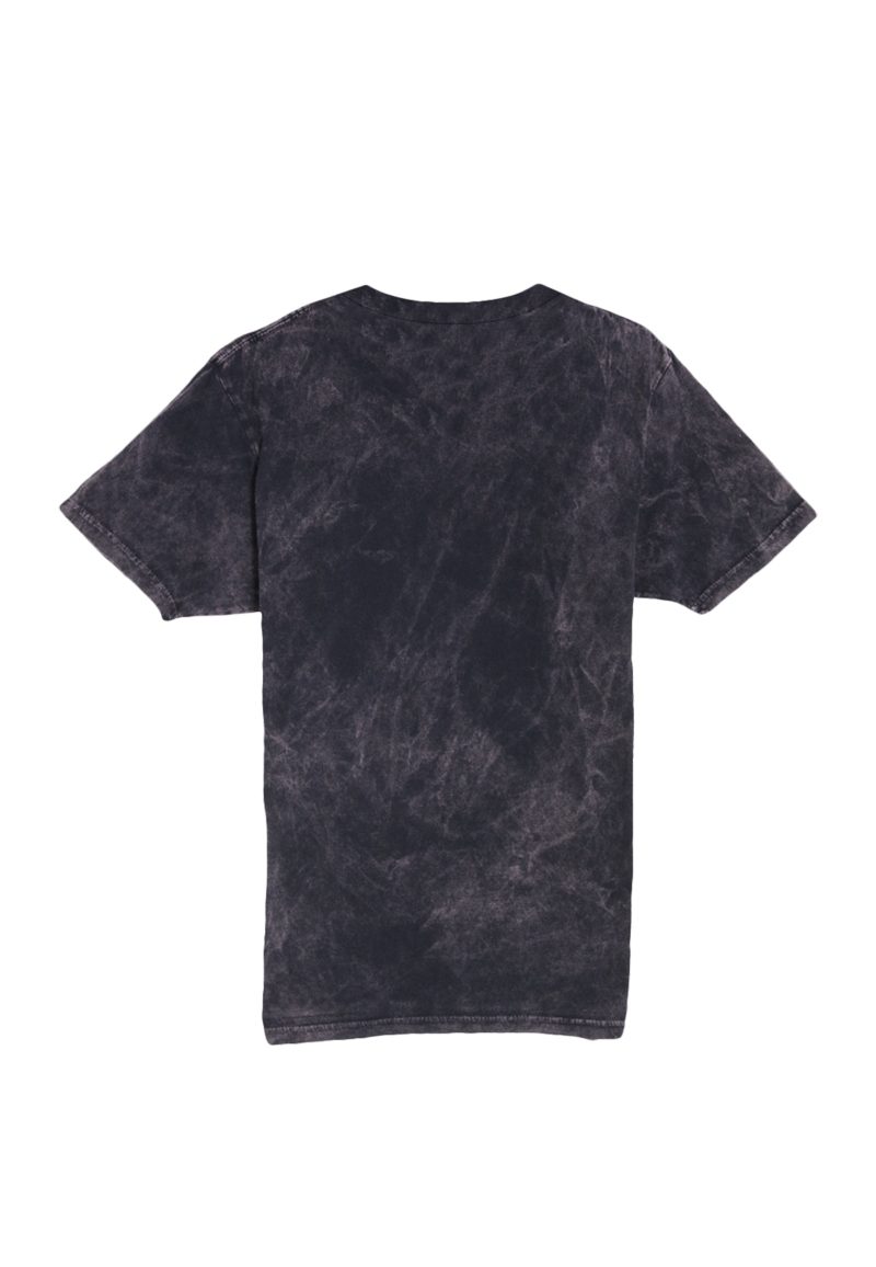 Lane Seven LST002 Flat Vintage Tee Cloud Black Back