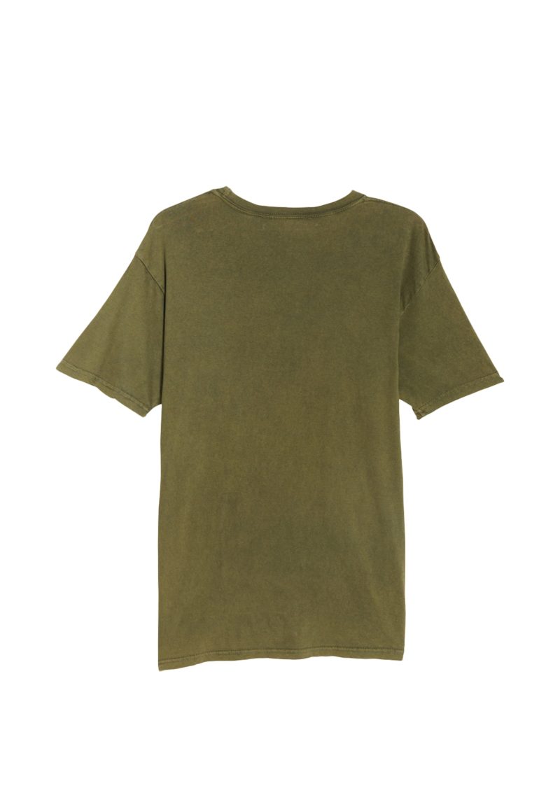 Lane Seven LST002 Flat Vintage Tee Vintage Olive Back