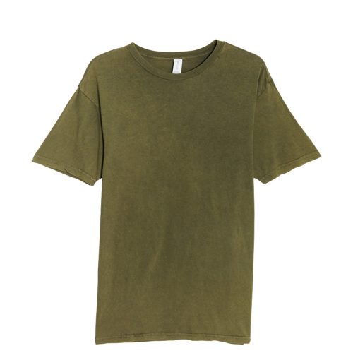 Lane Seven LST002 Flat Vintage Tee Vintage Olive Front