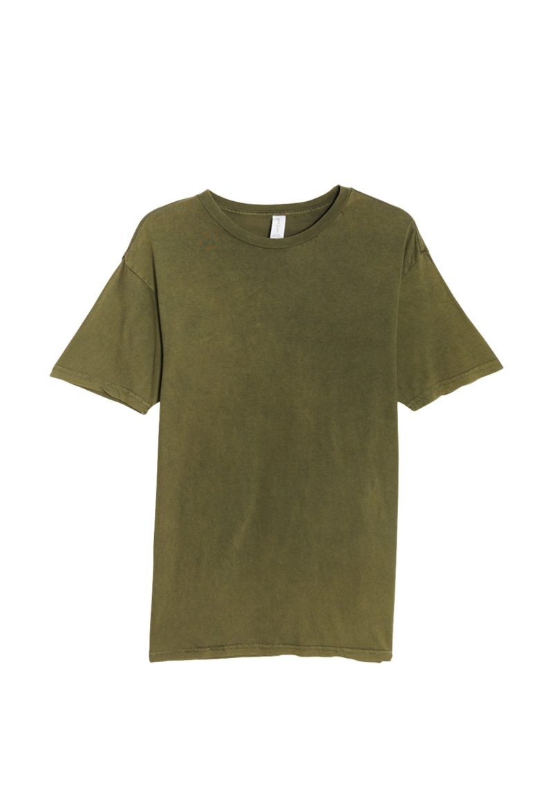 Lane Seven LST002 Flat Vintage Tee Vintage Olive Front