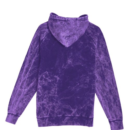 Lane Seven LST004 Flat Vintage Raglan Hoodie Cloud Purple Back