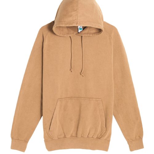 Lane Seven LST004 Flat Vintage Raglan Hoodie Vintage Camel Front