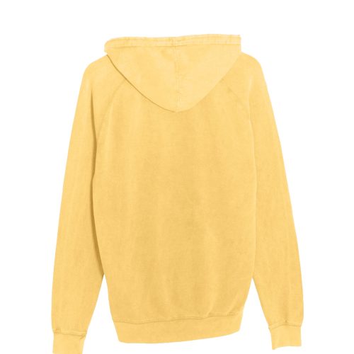 Lane Seven LST004 Flat Vintage Raglan Hoodie Vintage Mustard Back