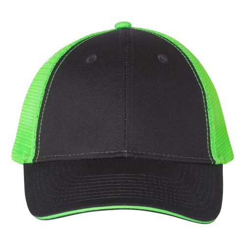 Valucap S102 Charcoal Neon Green Front High