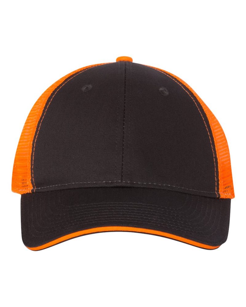 Valucap S102 Charcoal Neon Orange Front High