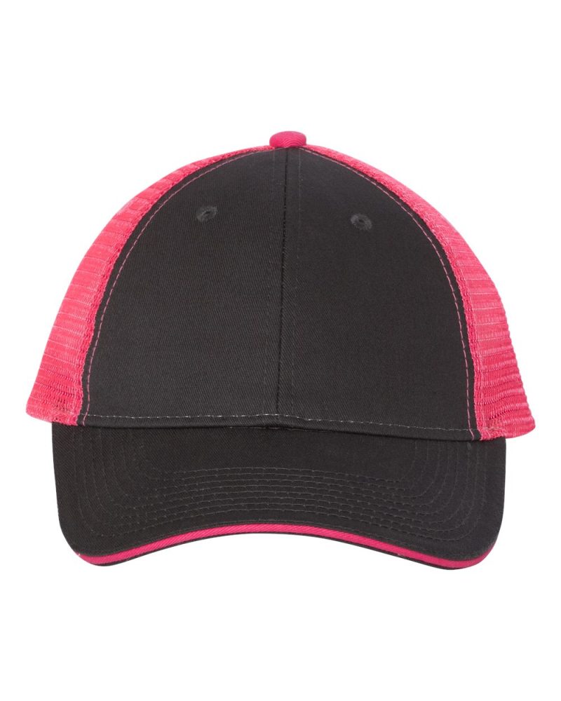 Valucap S102 Charcoal Neon Pink Front High