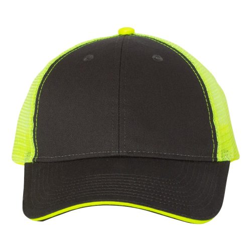 Valucap S102 Charcoal Neon Yellow Front High