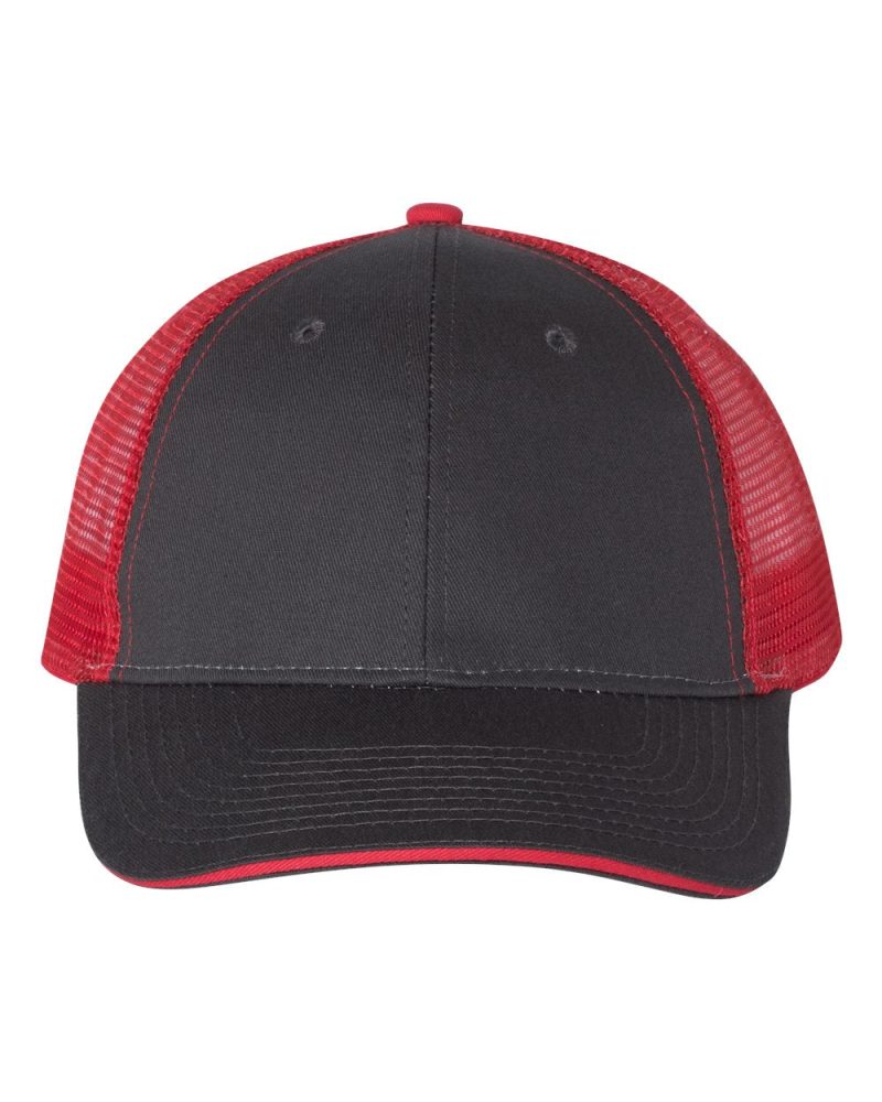 Valucap S102 Charcoal Red Front High