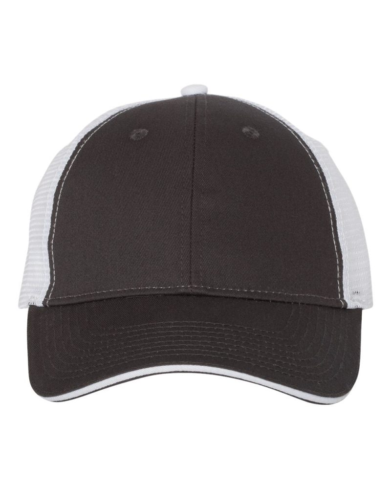 Valucap S102 Charcoal White Front High