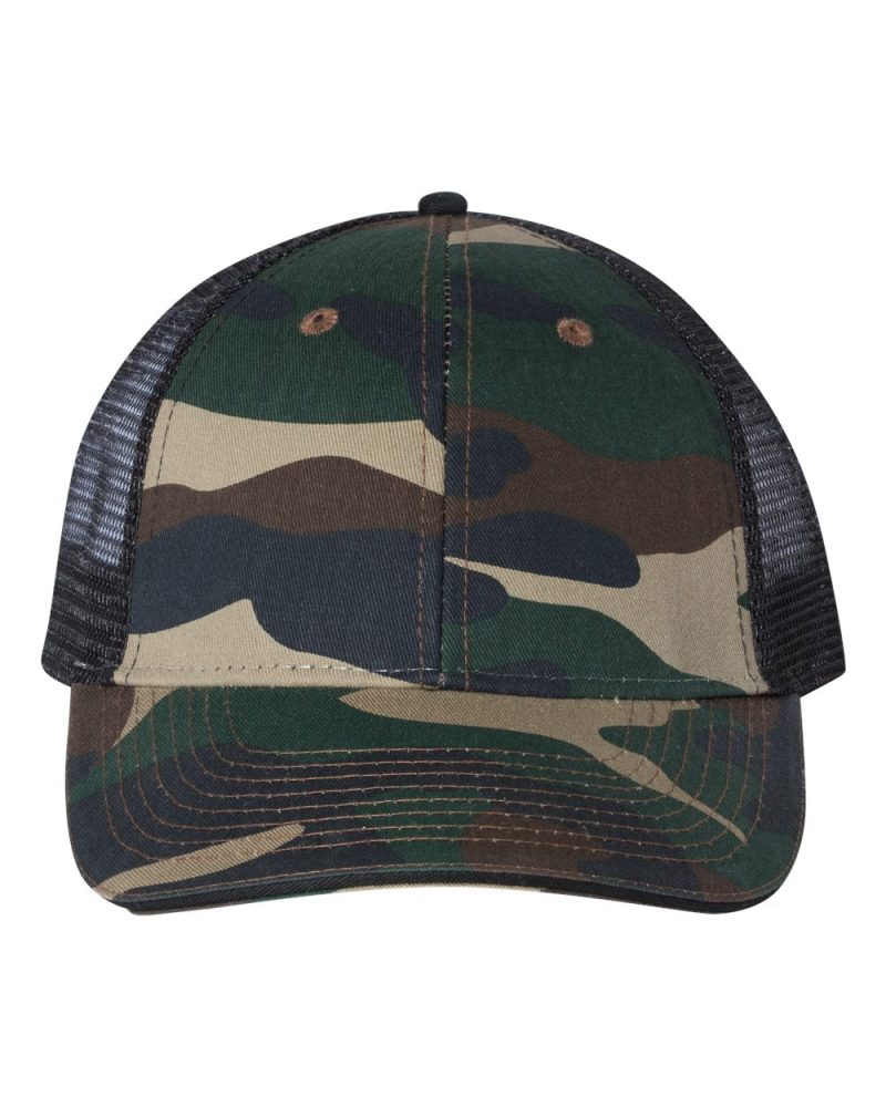 Valucap S102 Green Camo Black Front High