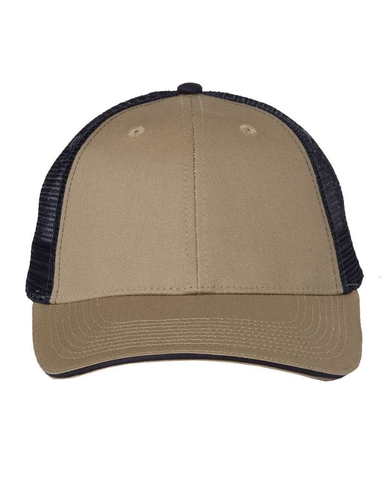 Valucap S102 Khaki Navy Front High