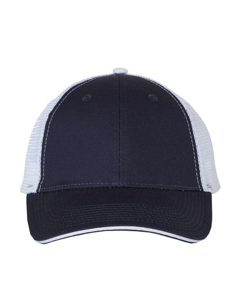 Valucap S102 Navy White Front High