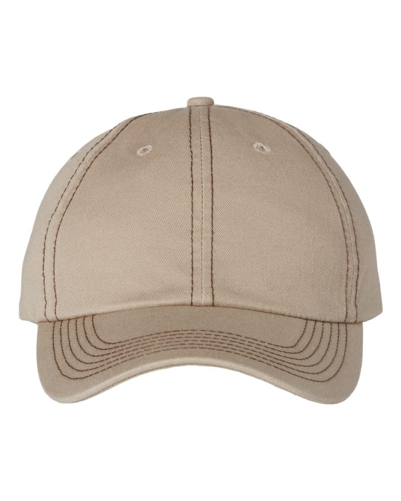 Valucap VC300A Khaki Brown Stitch Front High