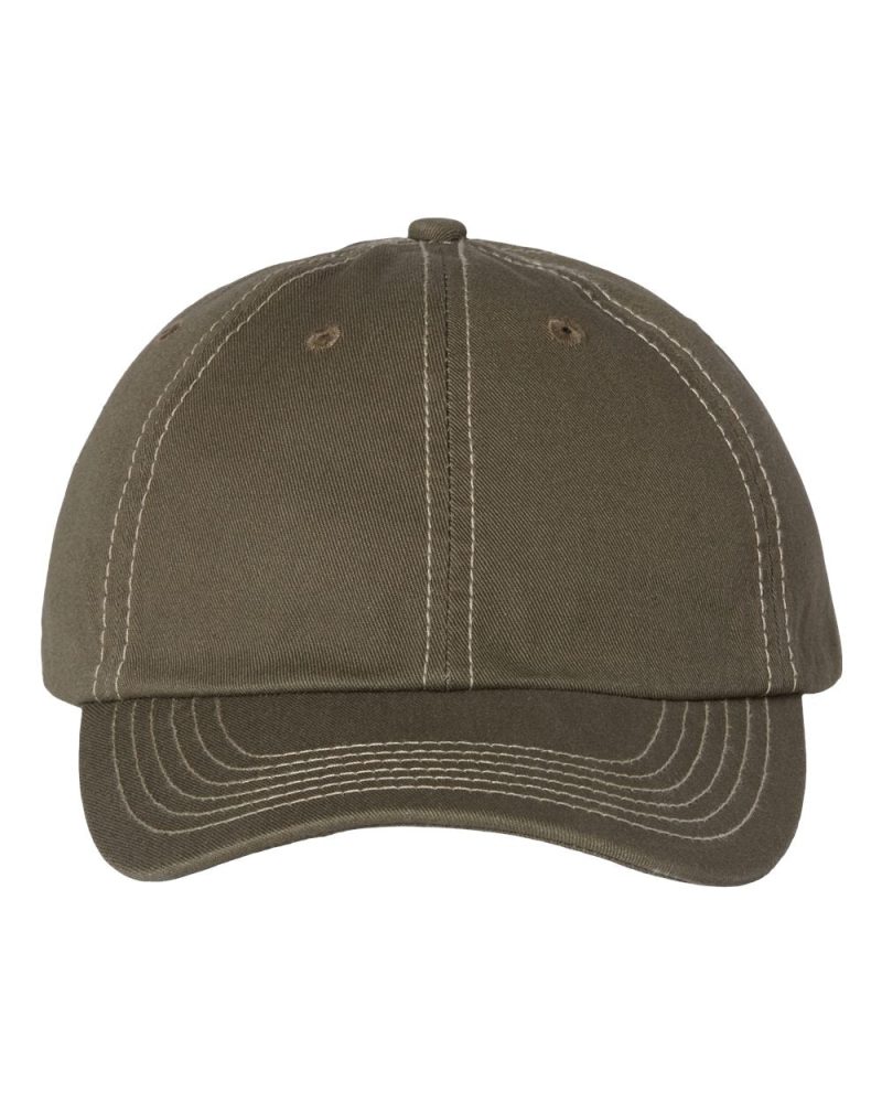 Valucap VC300A Olive Stone Stitch Front High