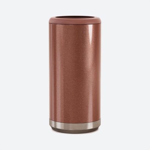 maars can cooler 12 oz skinny can holder glitter rose gold 2 1