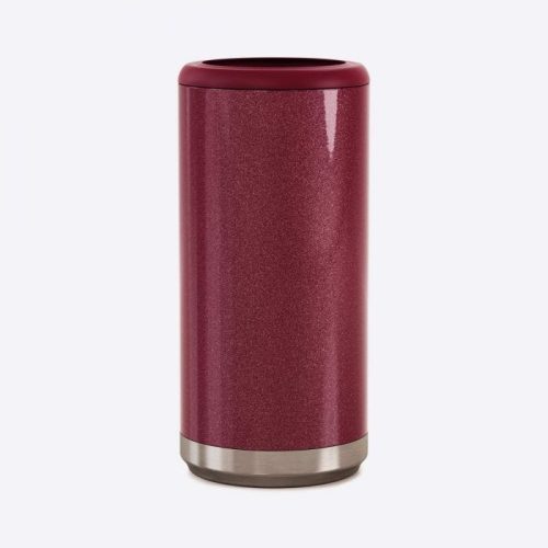 maars can cooler 12 oz skinny can holder glitter rosewood 1 1