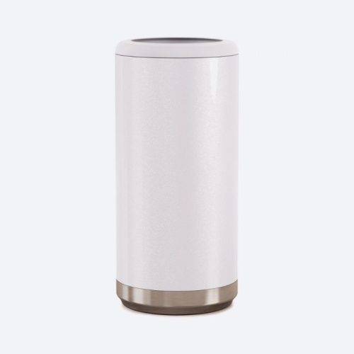 maars can cooler 12 oz skinny can holder glitter white 1 1