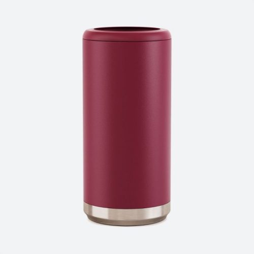 maars can cooler 12 oz skinny can holder matte rosewood 1 1