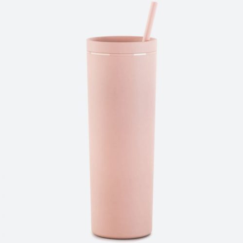 maars skinny acrylic 18 oz tumbler soft matte blush 1 6db2399a ad8f 4823 a22e ed3e54c6ae05