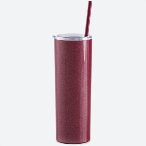 maars skinny steel 20 oz tumbler glitter rosewood a