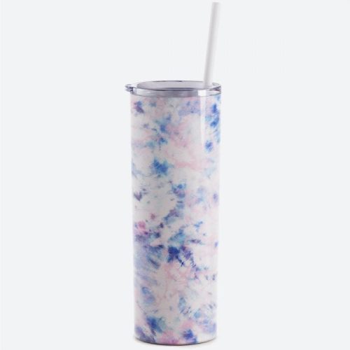 maars skinny steel 20 oz tumbler print tie dye blue a