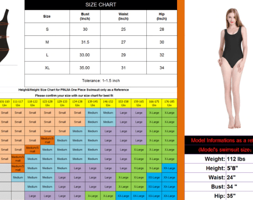 swimsuit sizing